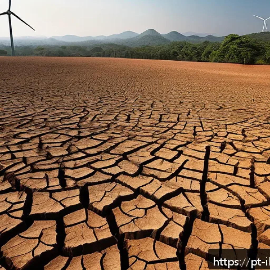 리스크 관리 투자와 ESG 원칙 - A detailed, realistic illustration of a Brazilian agricultural landscape affected by climate change:...