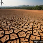 리스크 관리 투자와 ESG 원칙 - A detailed, realistic illustration of a Brazilian agricultural landscape affected by climate change:...